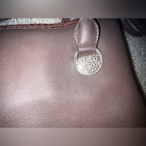 Sierra Valley woven leather straw crossbody purse - Picture 4 of 10